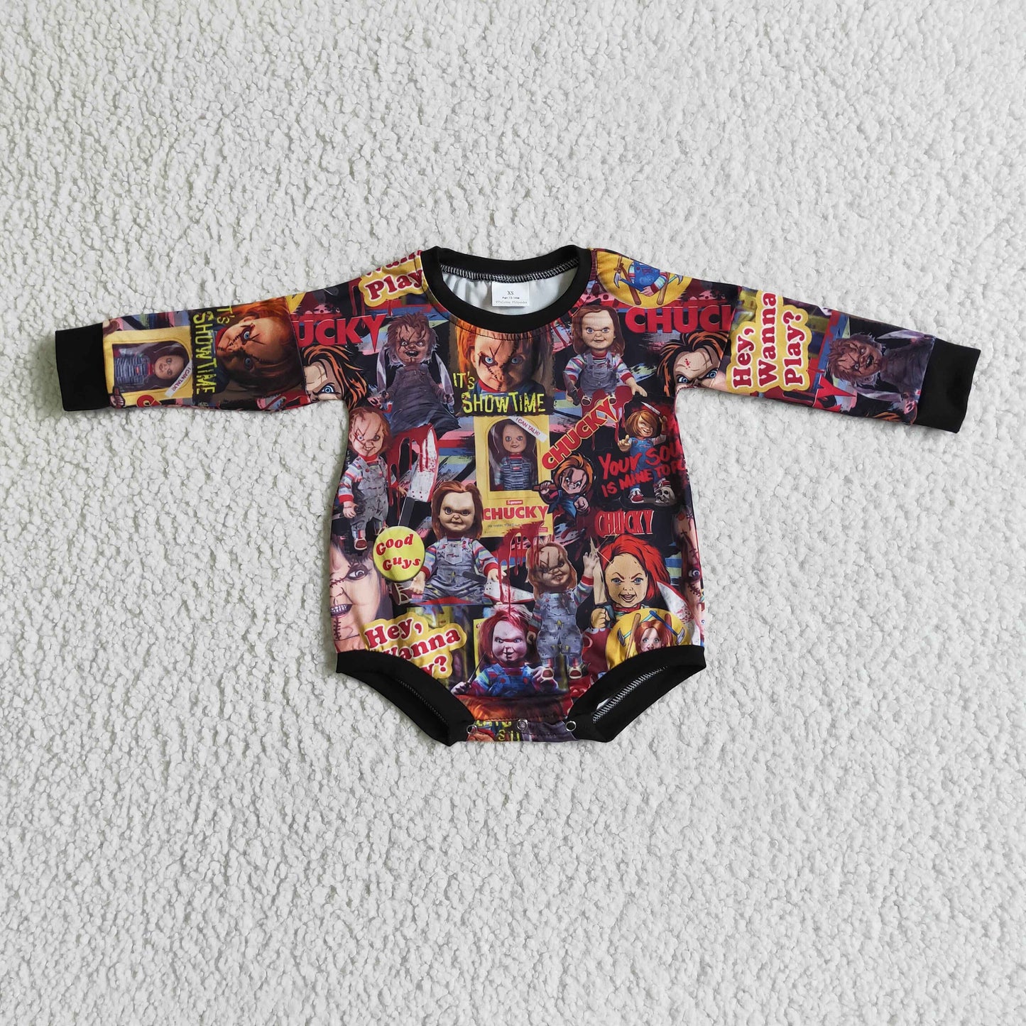 infant girls long sleeve Halloween romper