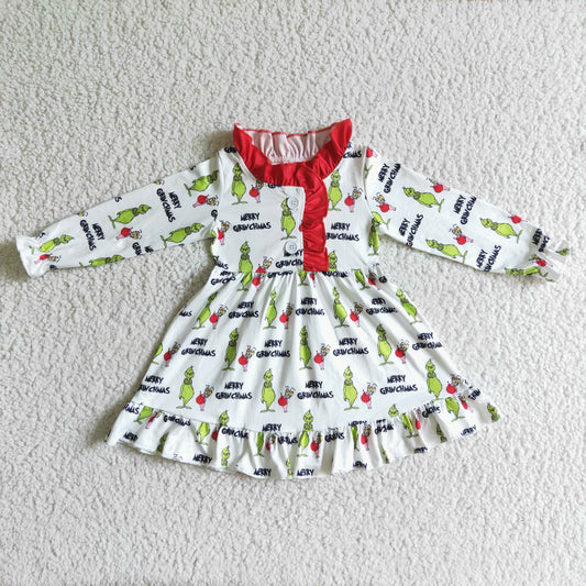 baby girls long sleeve Christmas gown