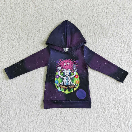 baby boy long sleeve cartoon spring fall  hoodie top