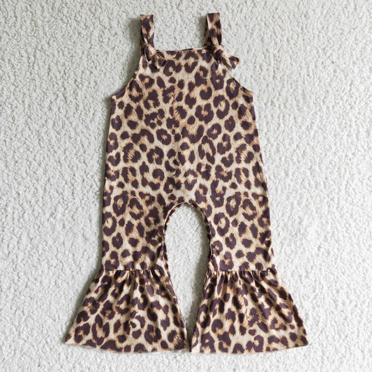 milk silk leopard suspender pants