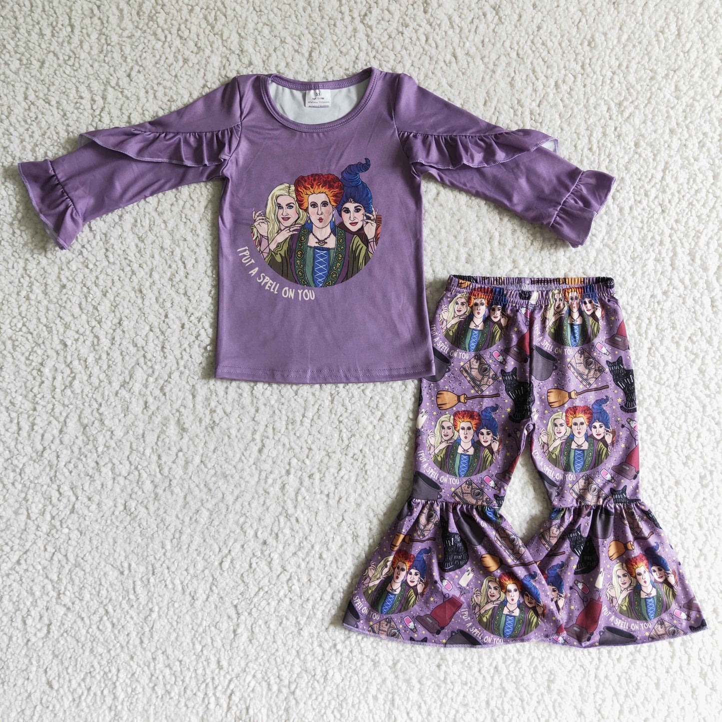 purple long sleeve Halloween outfit