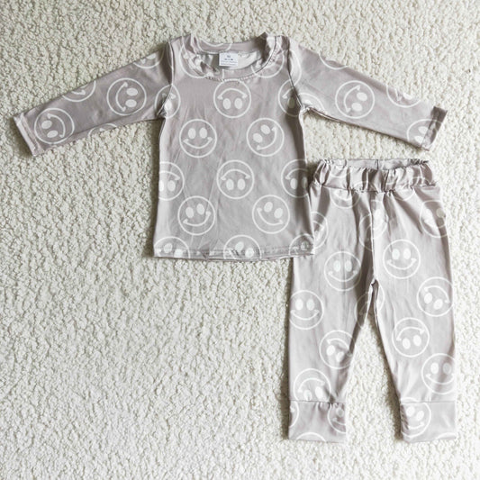 baby girls smile print  pajama set