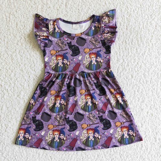 baby girls short sleeve halloween dress