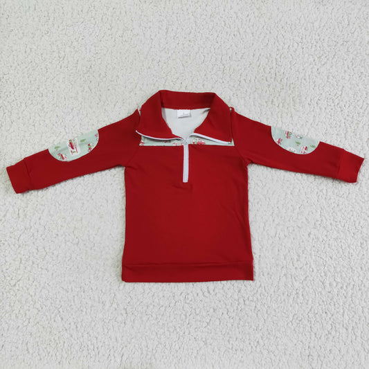 baby boy long sleeve Christmas truck pullover