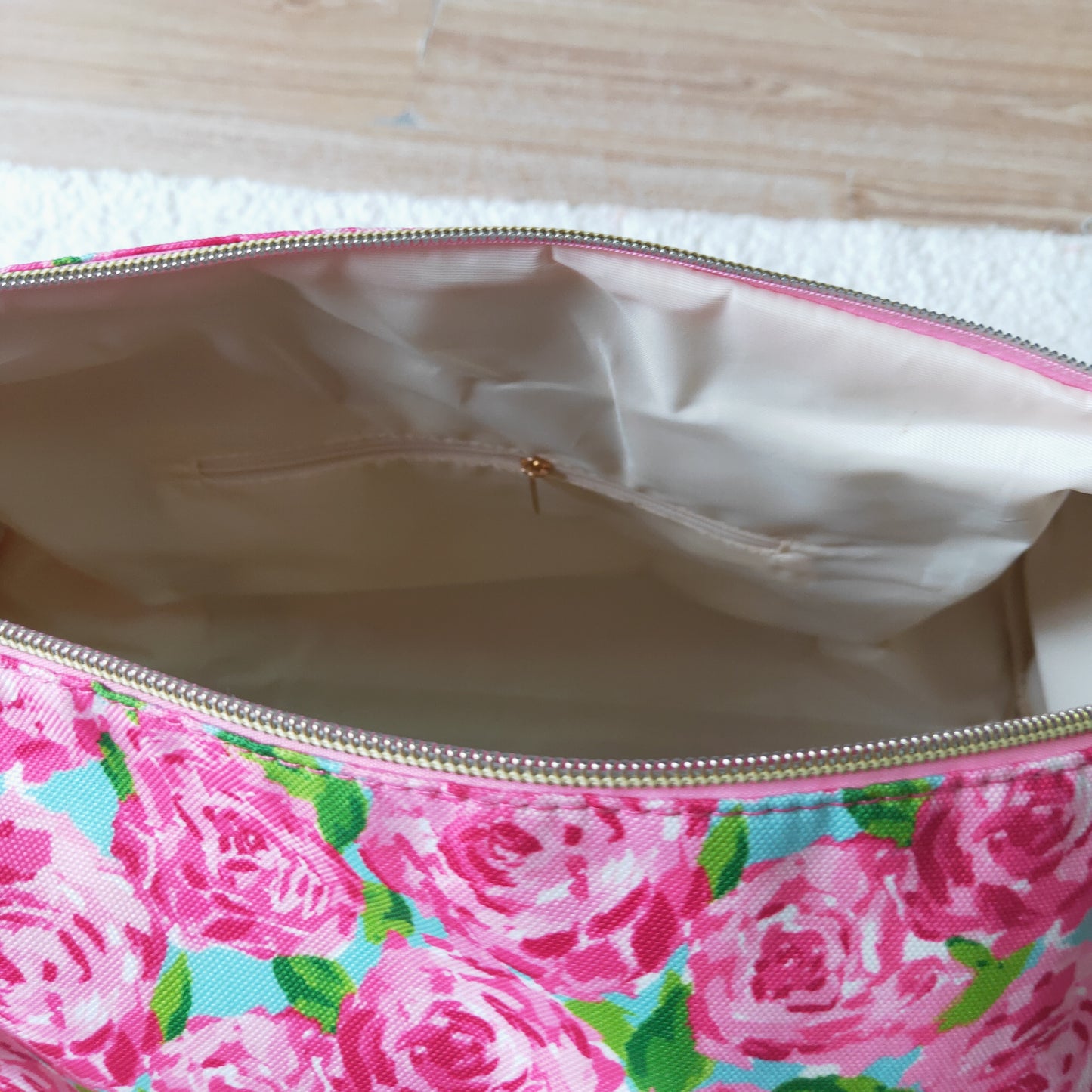 new design flower print duffle bag