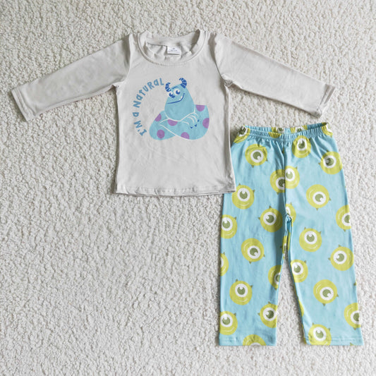 boy cartoon long sleeve outfit