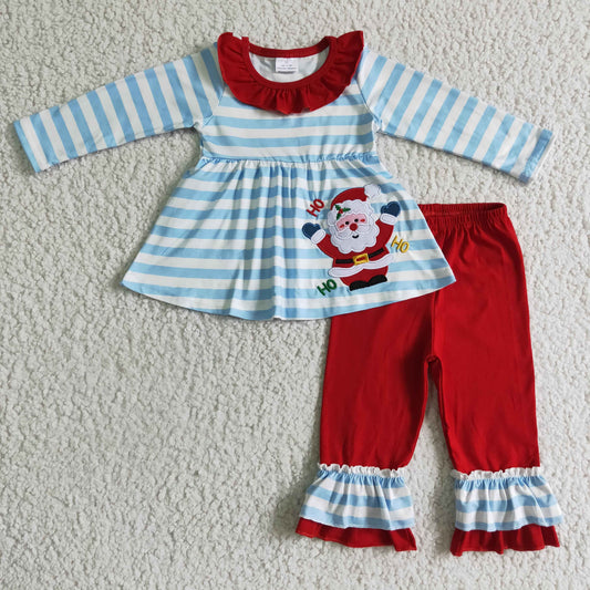 girls hohoho santa tunic outfit