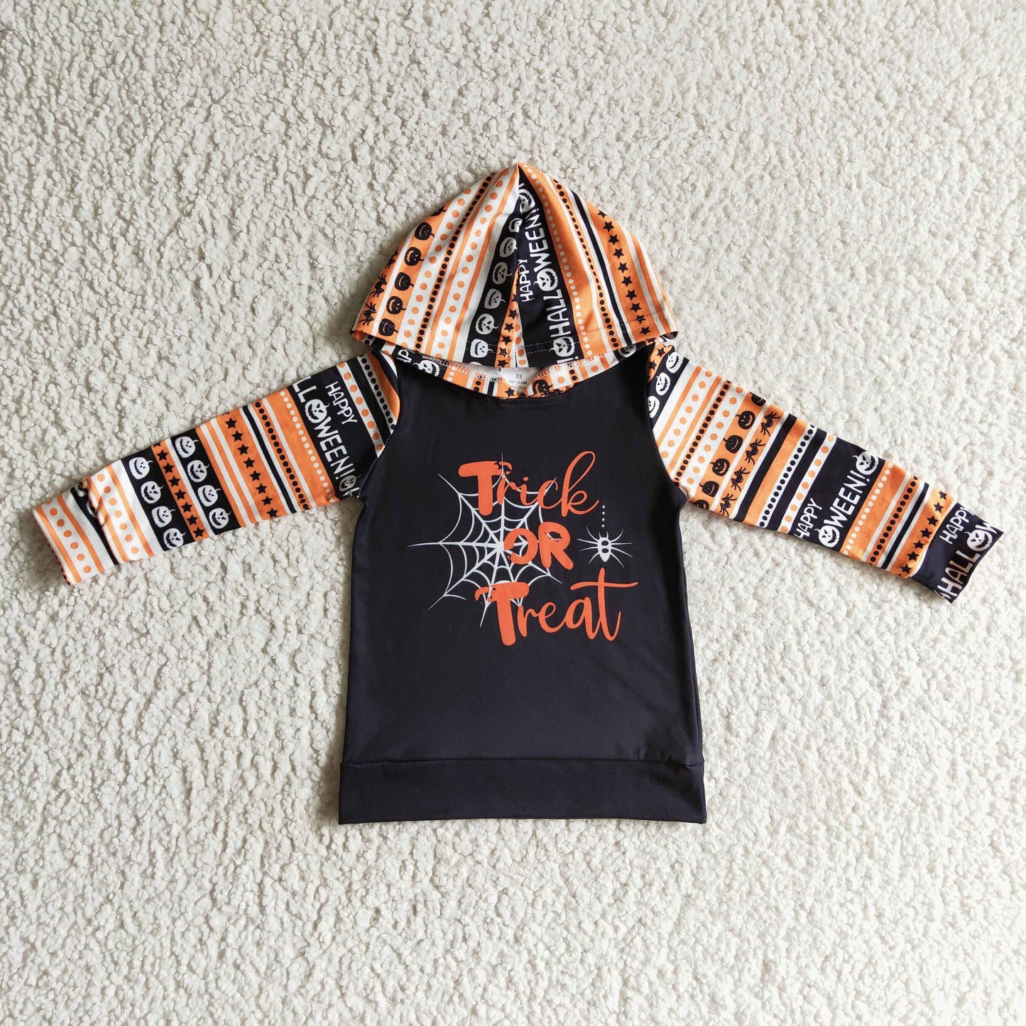 boy long sleeve Halloween hoodie top