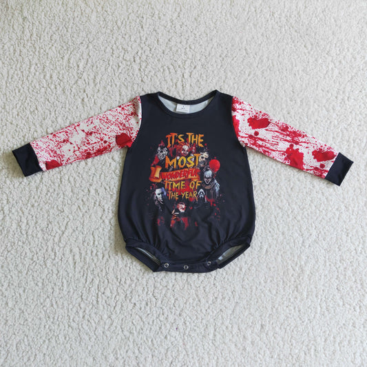 kids long sleeve Halloween  romper