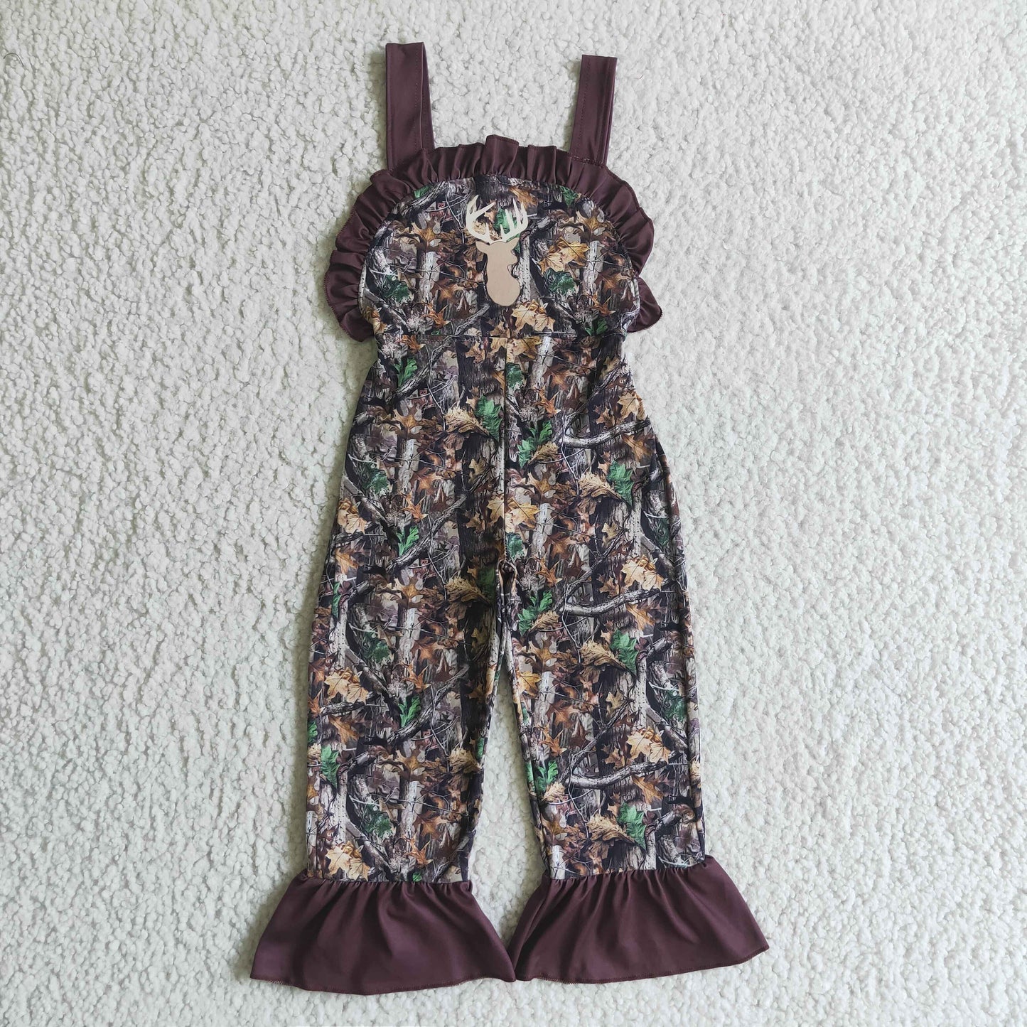 baby girls camo suspender matching clothes