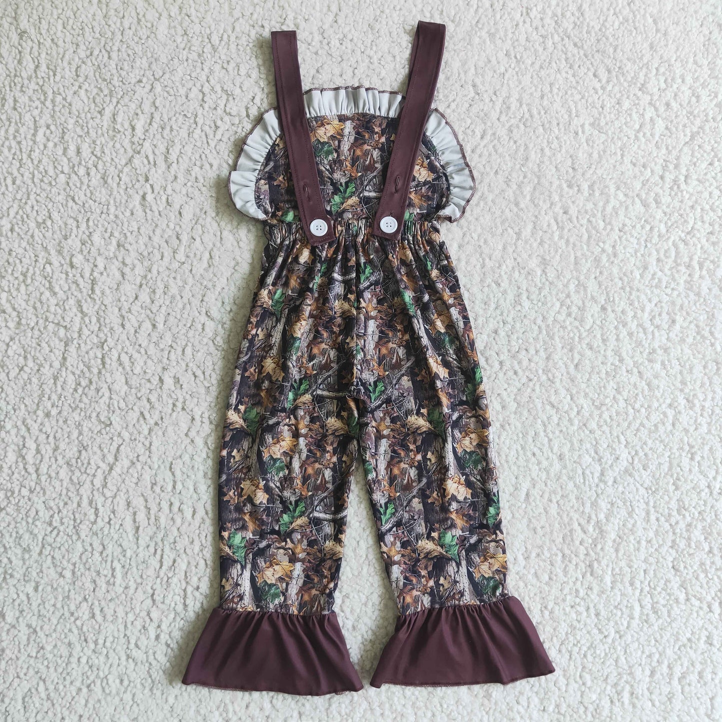 baby girls camo suspender matching clothes