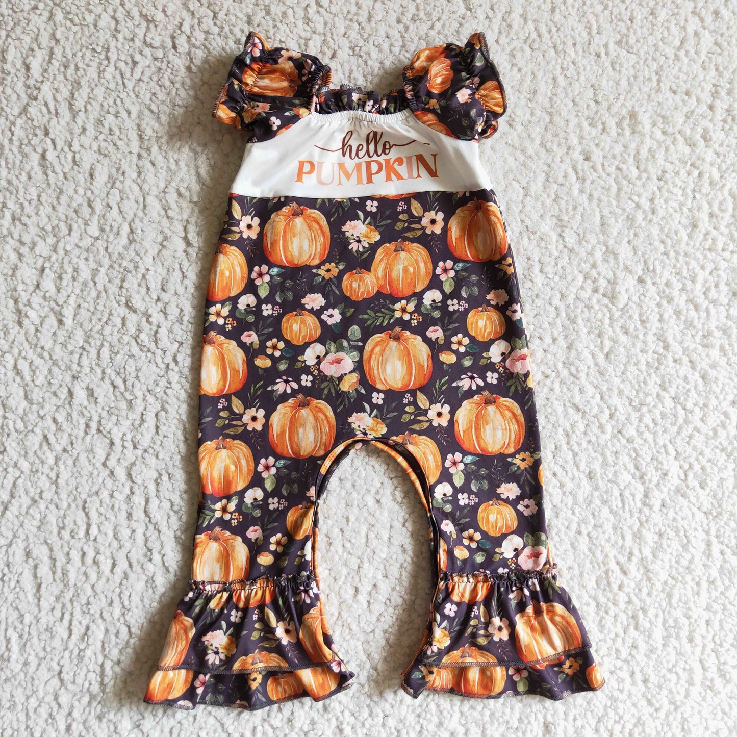 hello pumpkin romper