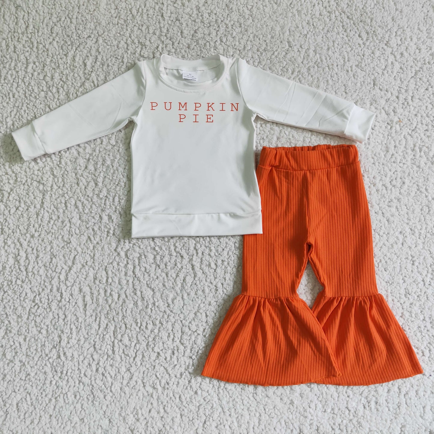 baby girls pumpkin pie fall outfit