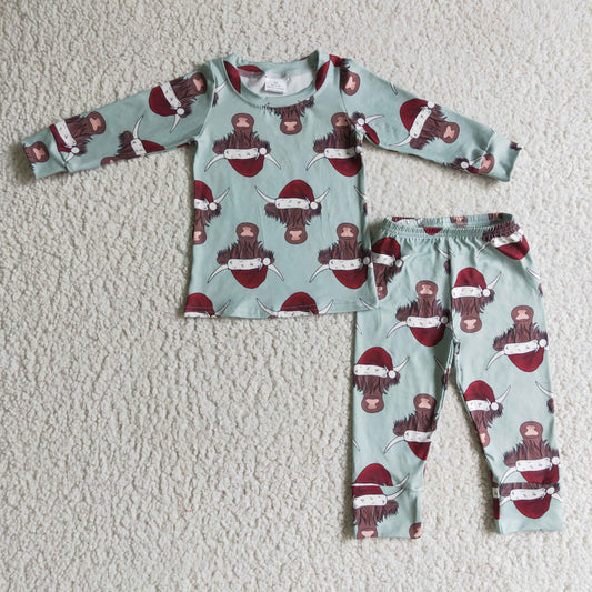 christmas heifer pajama set