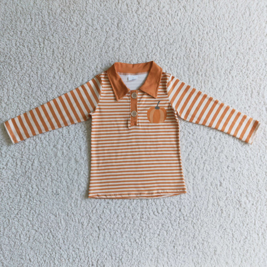 boy pumpkin pullover