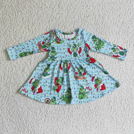 baby girls long sleeve Christmas dress