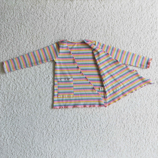 baby girls rainbow cotton cardigan