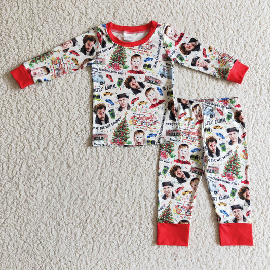 boy long sleeve Christmas pajama set