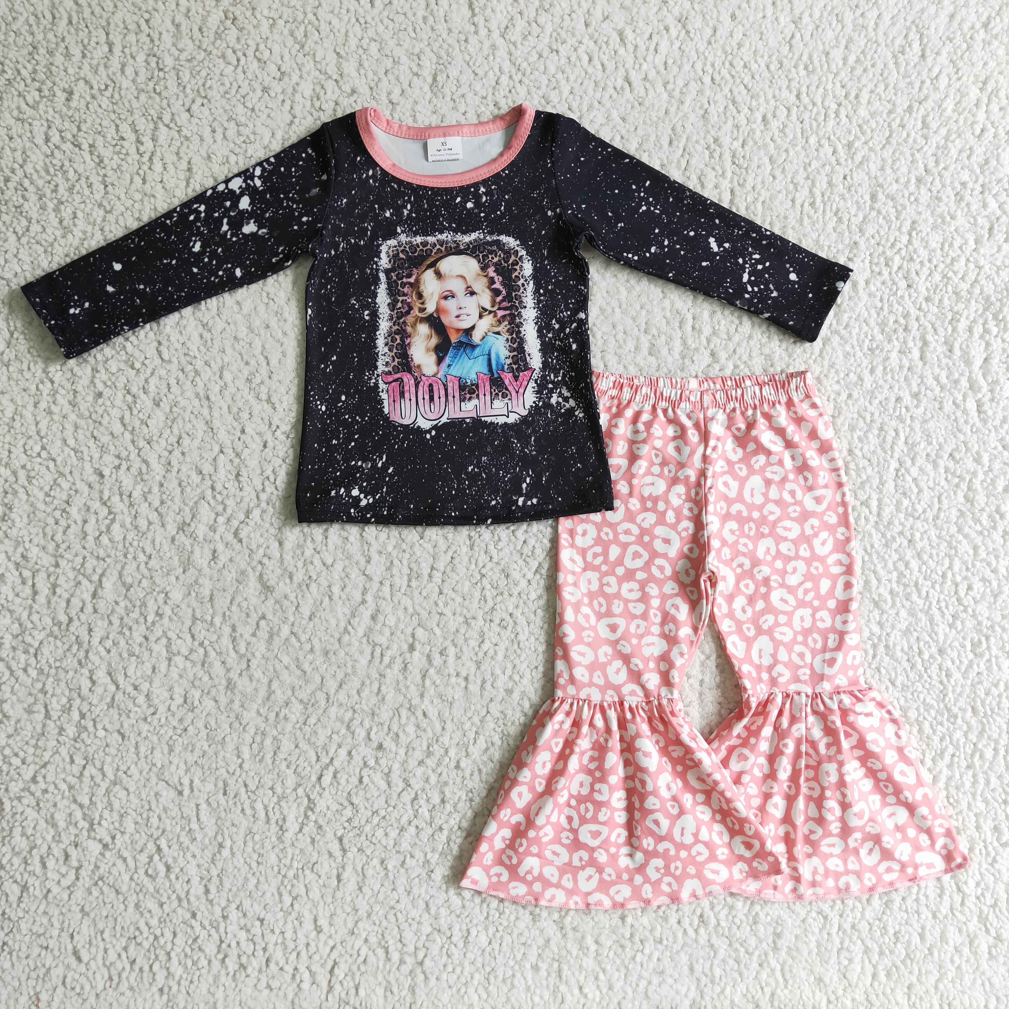 thumbnail image 2 of Boutique Halloween Horror Movie Outfit Set For Girls – Bell Pants & Top, Multicolor 2 of 5