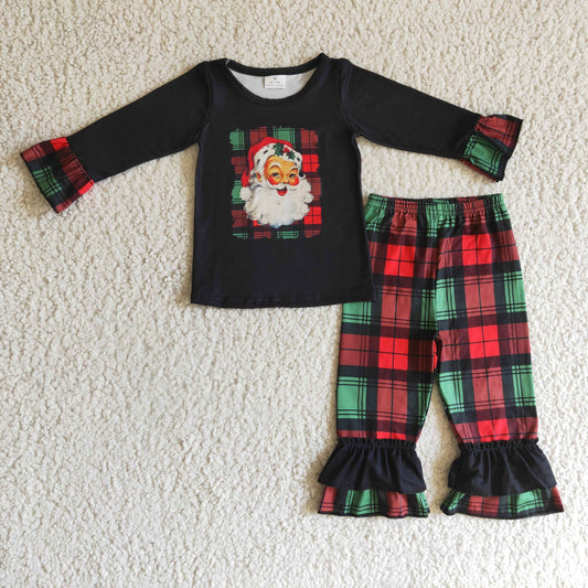 girls long sleeve Christmas outfit
