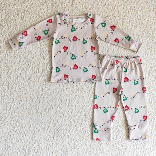 christmas light pajama set