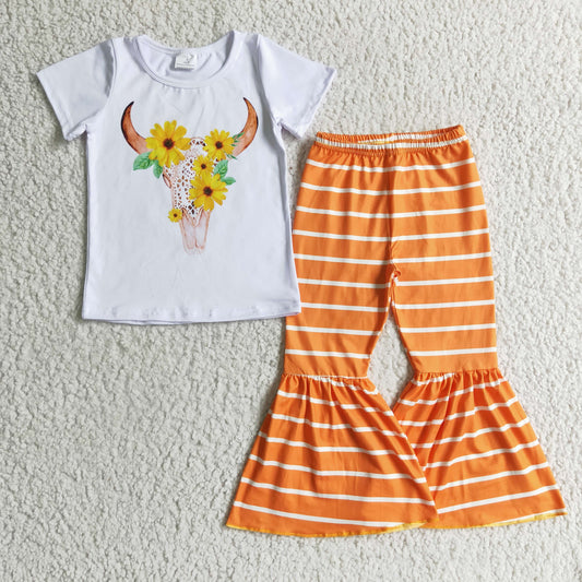 baby girls cow print clothing