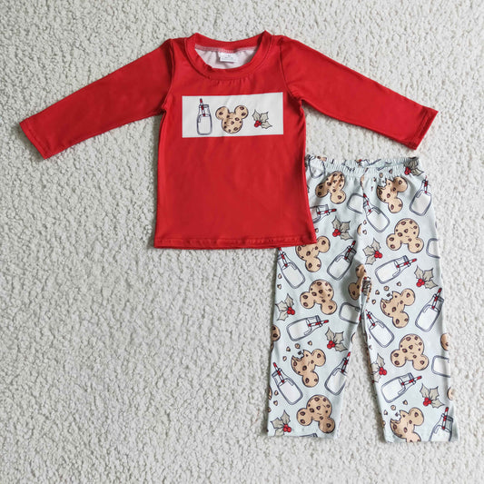 boy long sleeve Christmas outfit