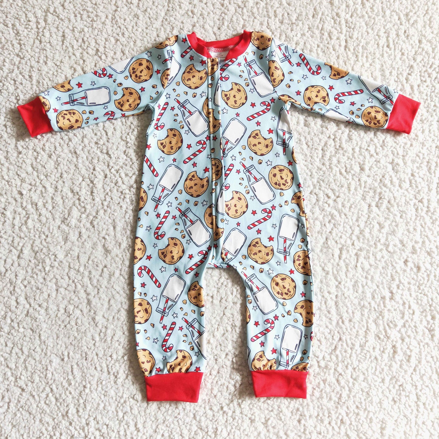 boy long sleeve Christmas romper