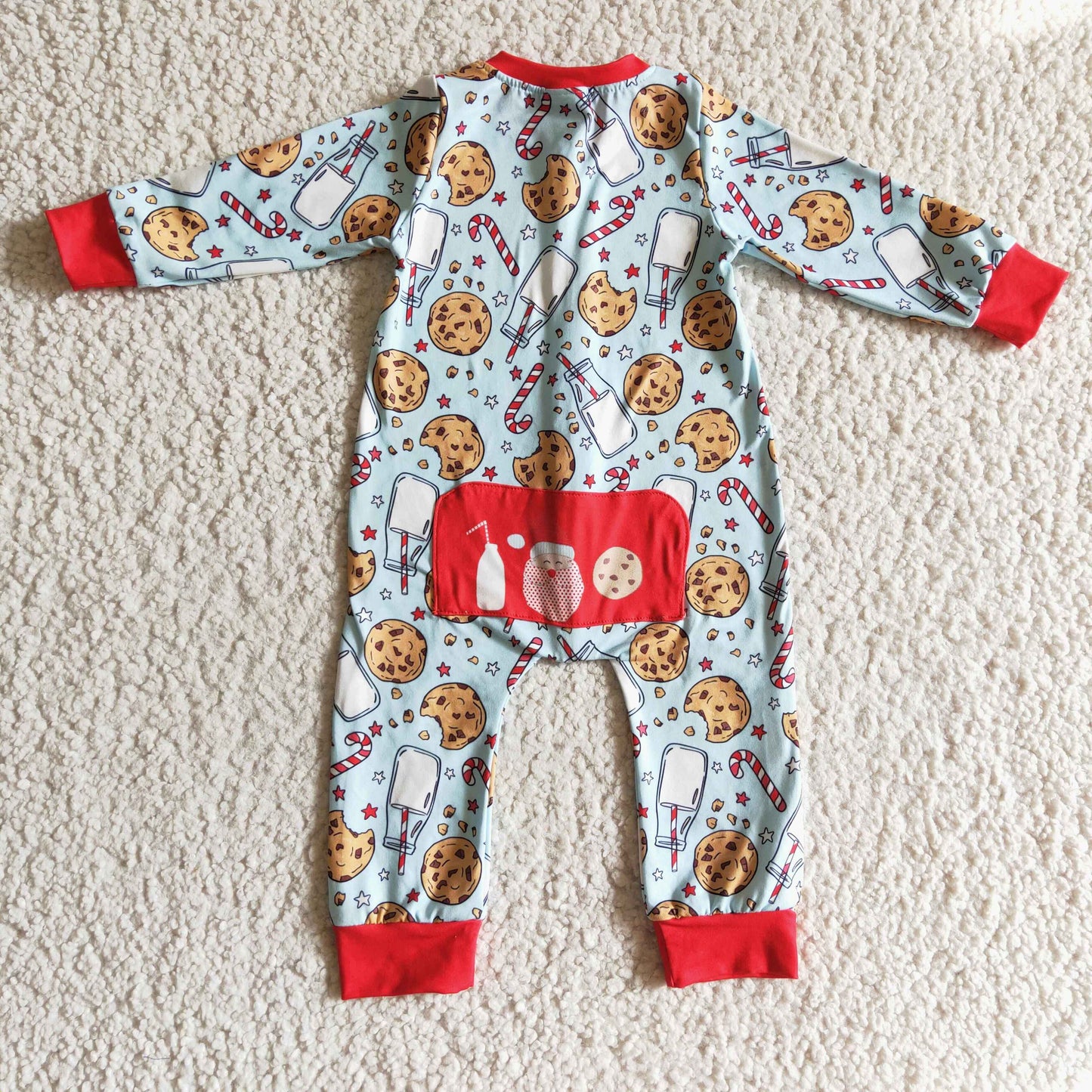 boy long sleeve Christmas romper