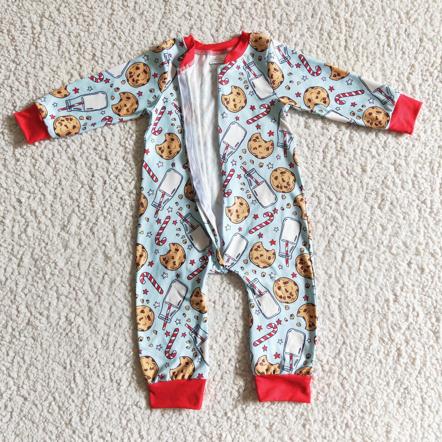 boy long sleeve Christmas romper