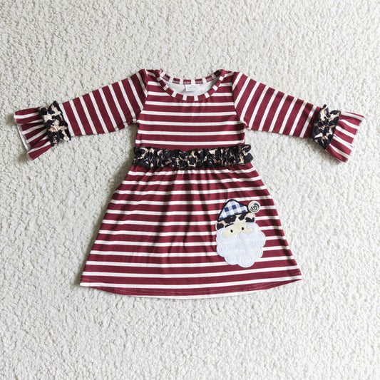 baby girls long sleeve Santa Claus Christmas dress