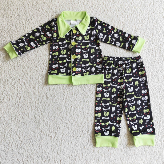 baby boy long sleeve fall winter pajama set