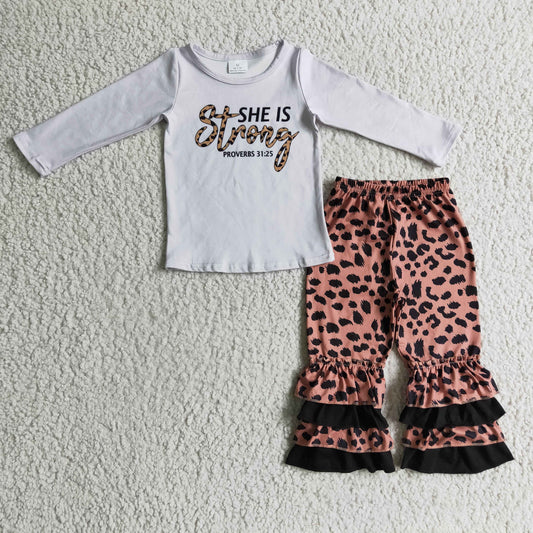 shes strong top leopard pants outfit,GLP0335