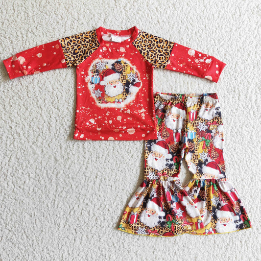 girls long sleeve Christmas outfit GLP0323