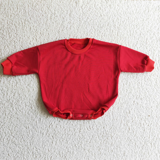 girls red long sleeve sweater  romper