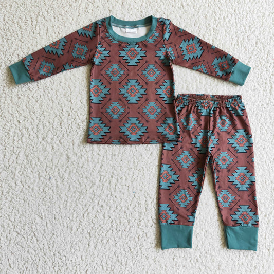 boy fall winter pajama set BLP0107