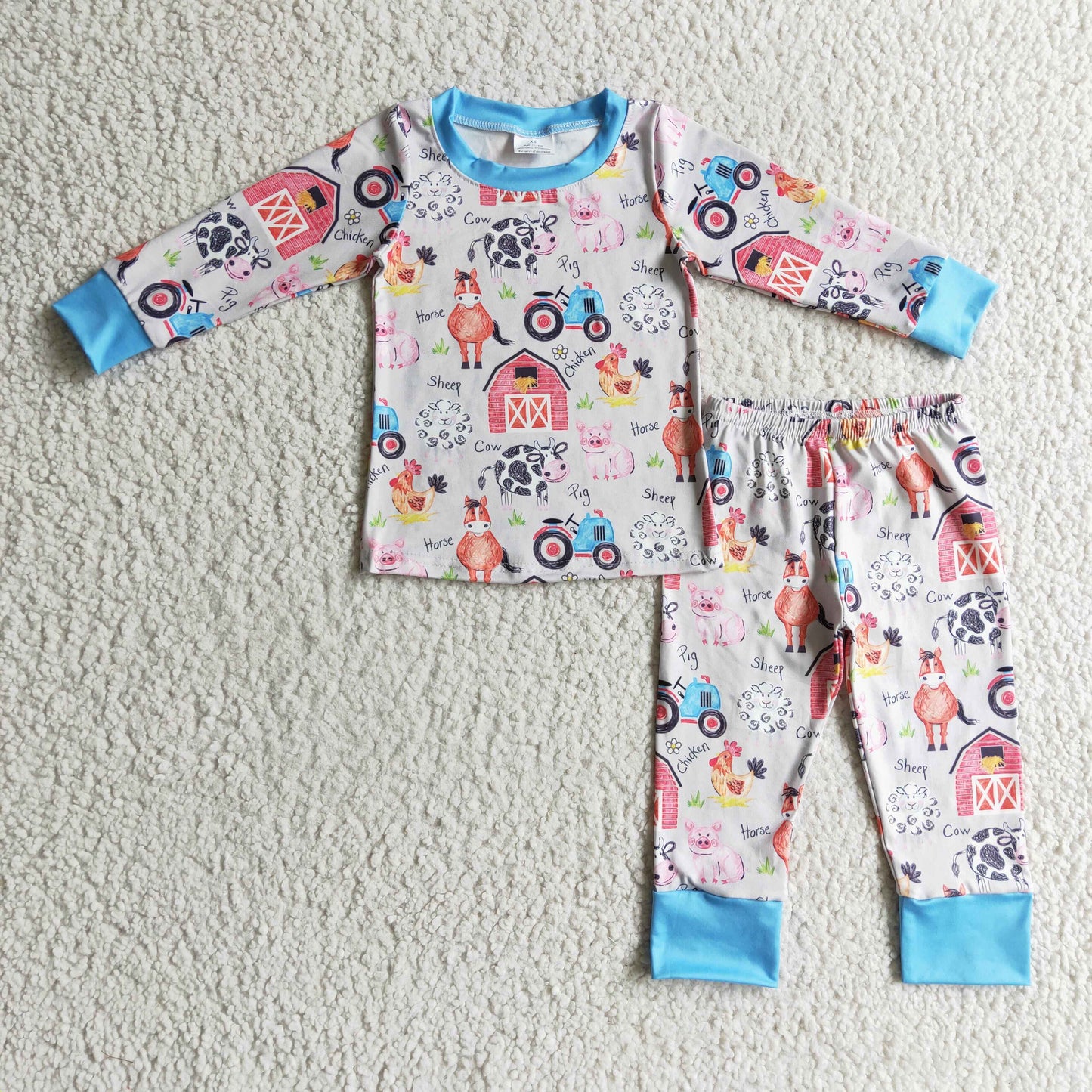 farm animal  pajama set, BLP0138