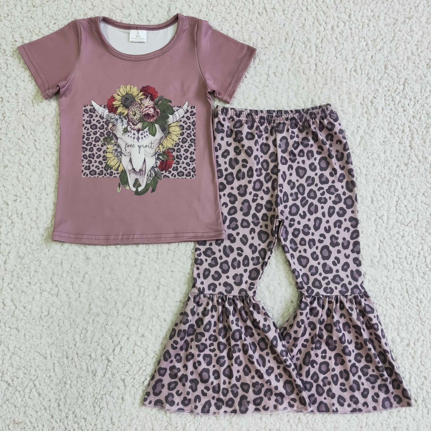 Baby girls summer bell pants set GSPO0152