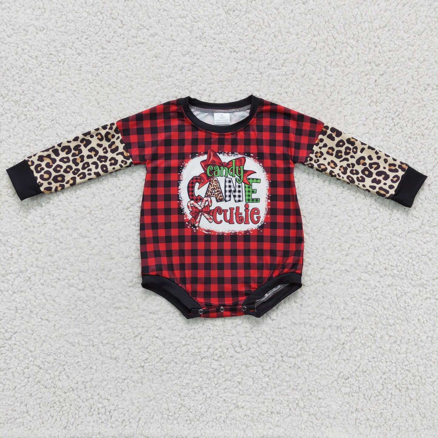 girls long sleeve Christmas romper LR0214