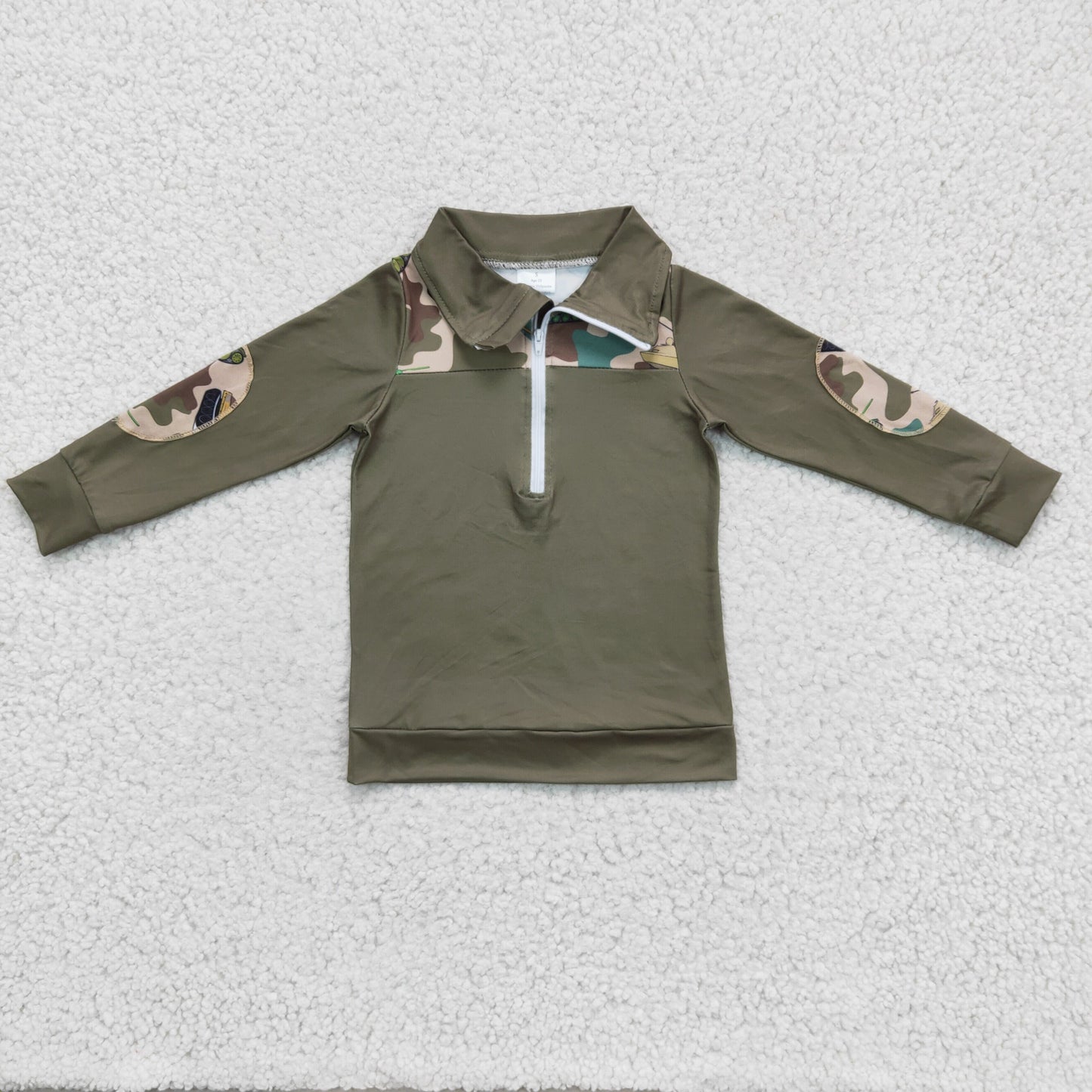 boy long sleeve camo pullover,BT0098