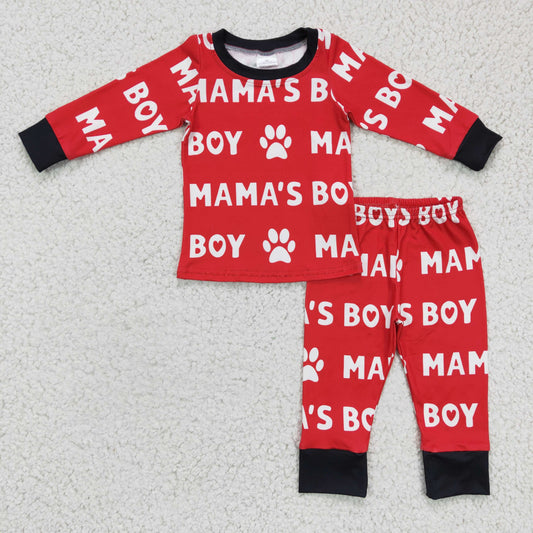 mamas boy long sleeve pajama set BLP0144