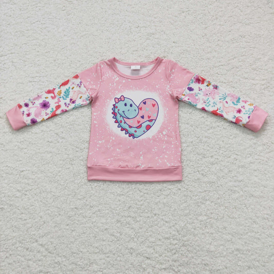 baby girls long sleeve dinosaur top, GT0087