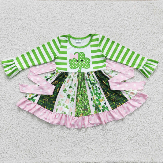 baby girls long sleeve fall dress, 6 A23-11
