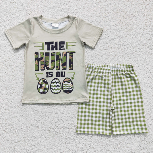 baby boy short sleeve Easter outfit, BSSO0096