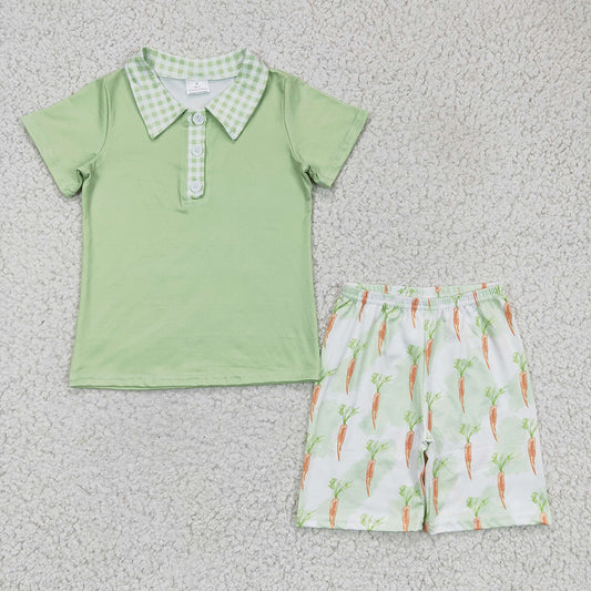 boy Easter  print short set, BSSO0095