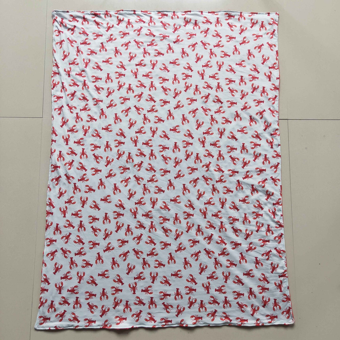 infant baby girl  crawfish blanket, BL0034