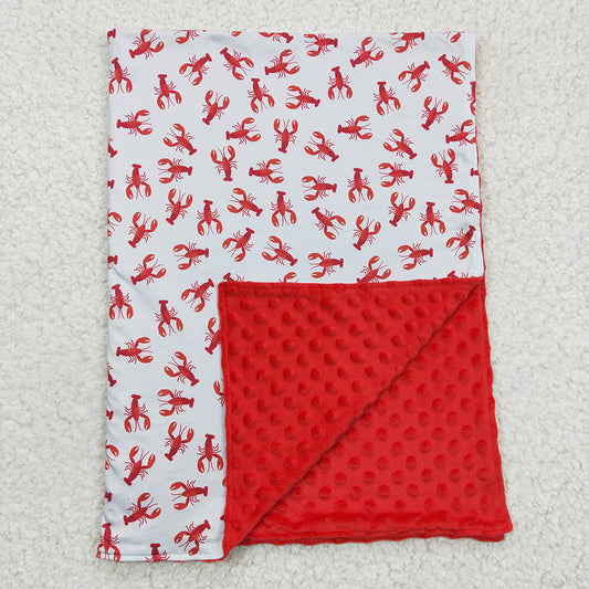 infant baby girl  crawfish blanket, BL0034