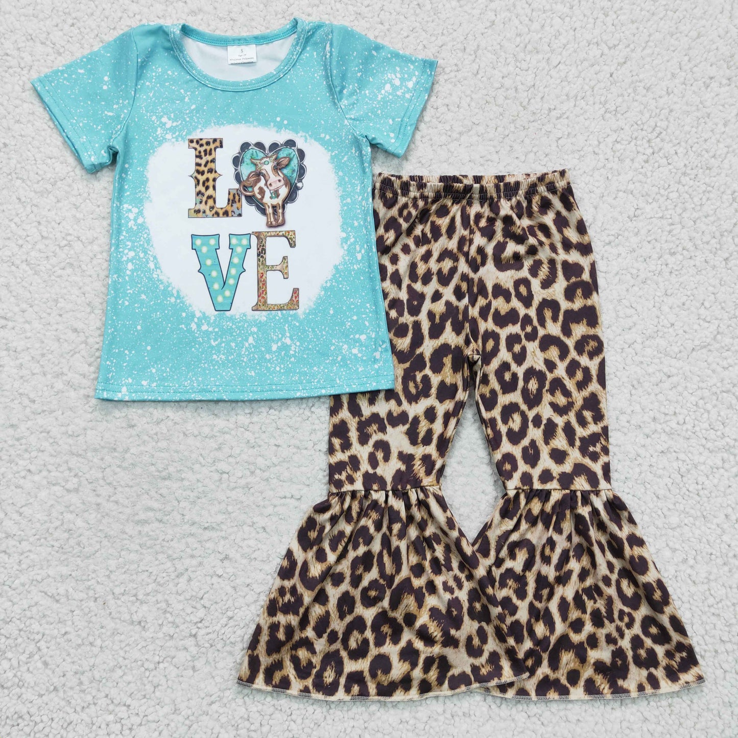 love print cow outfit,  GSPO0330