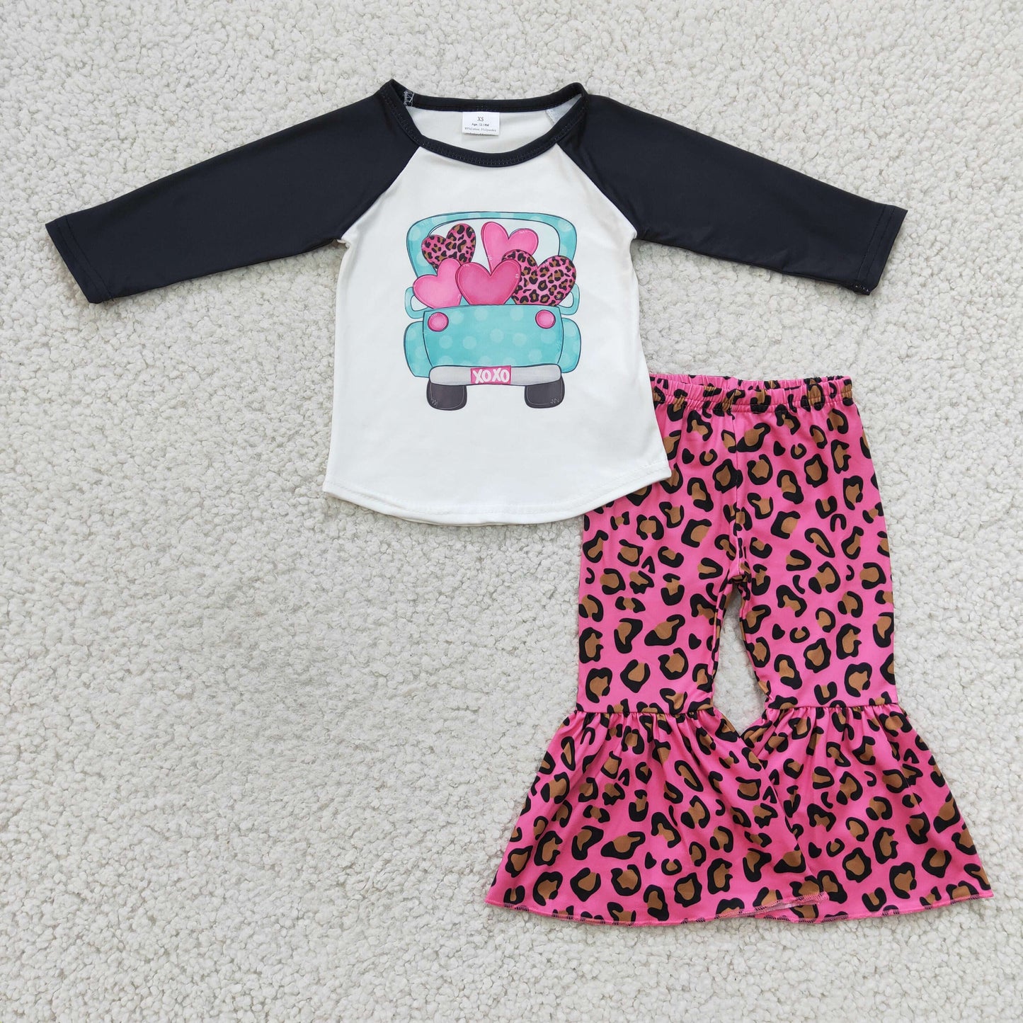 Toddle girls Valentines day outfits, 6 B7-24