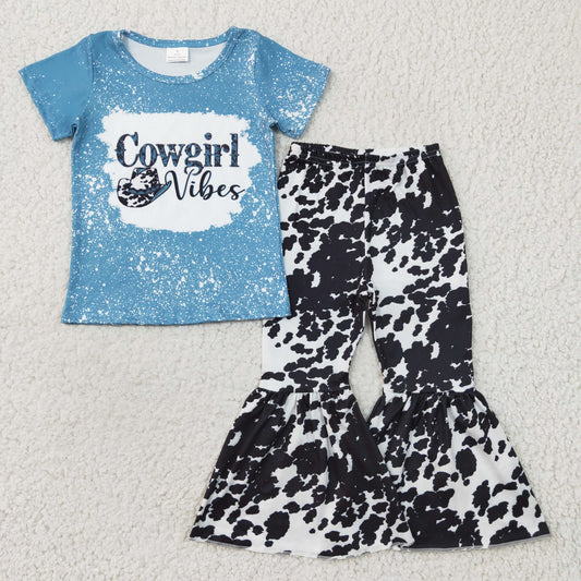 cowgirl vibes summer bell pants set , GSPO0316